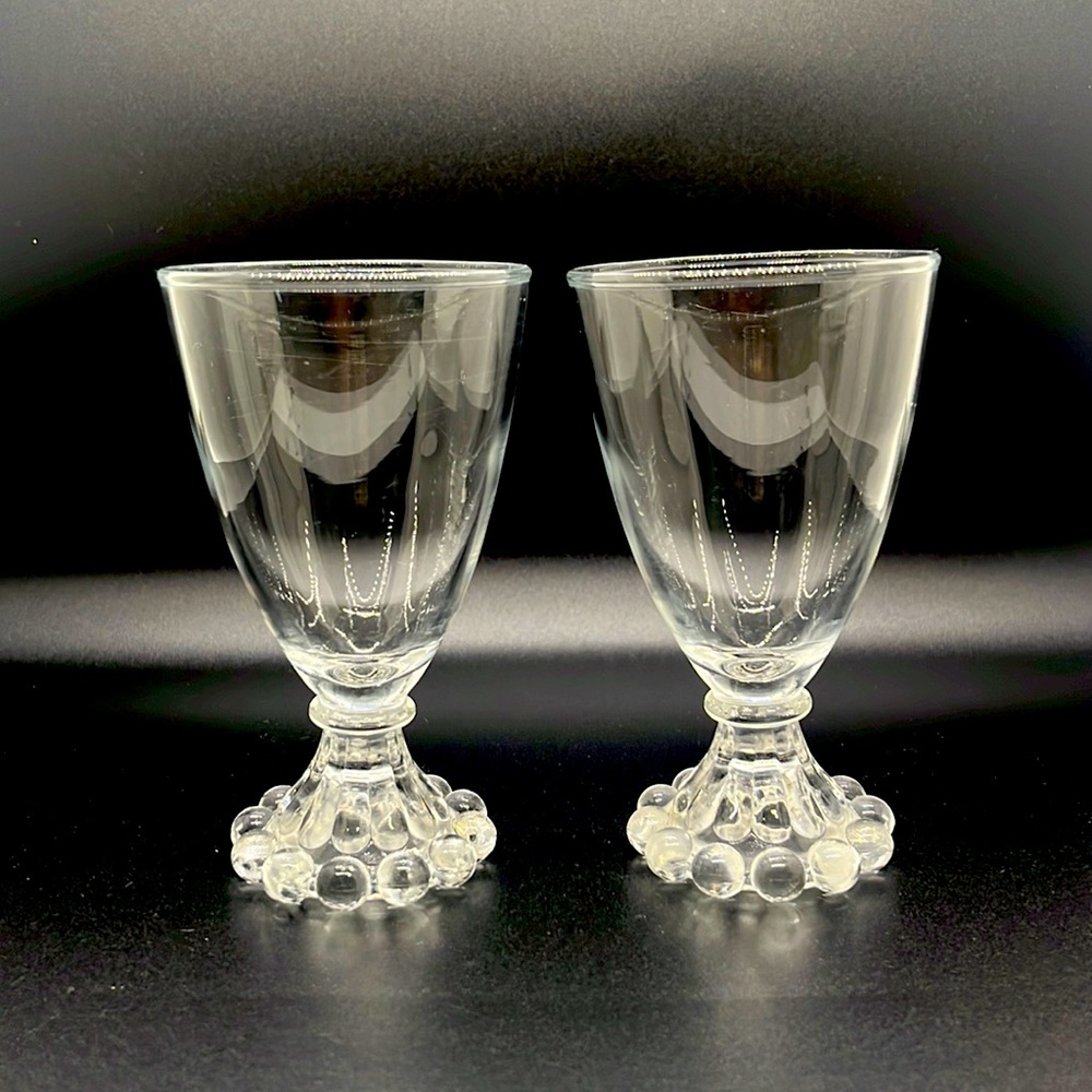 Vintage Anchor Hocking Boopie Bubble Water Glasses set of 2